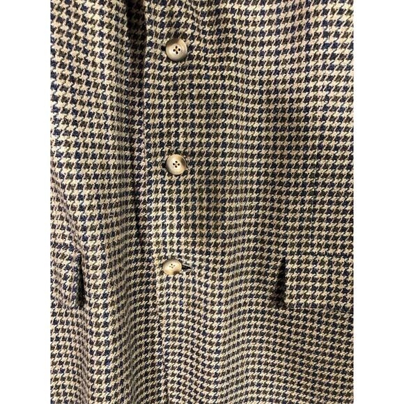 Vintage Tommy Hilfiger Houndstooth Blazer 44L Three-Button USA Union Academia - Picture 2 of 14
